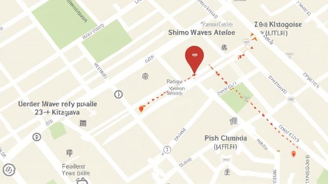 パールウェーブススタジオの地図、下北沢駅周辺