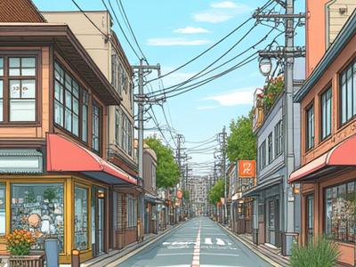 世田谷・下北沢の古着屋イラストマップ