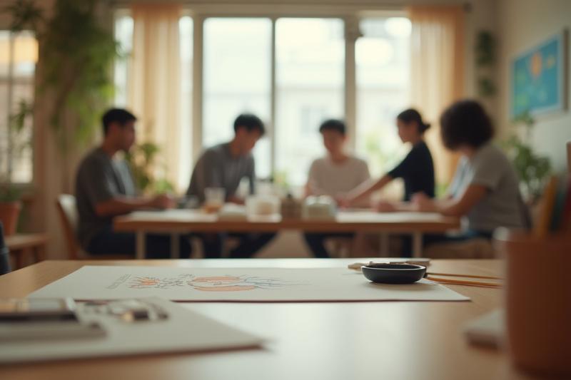 パールウェーブスの世田谷スタジオでのワークショップ風景